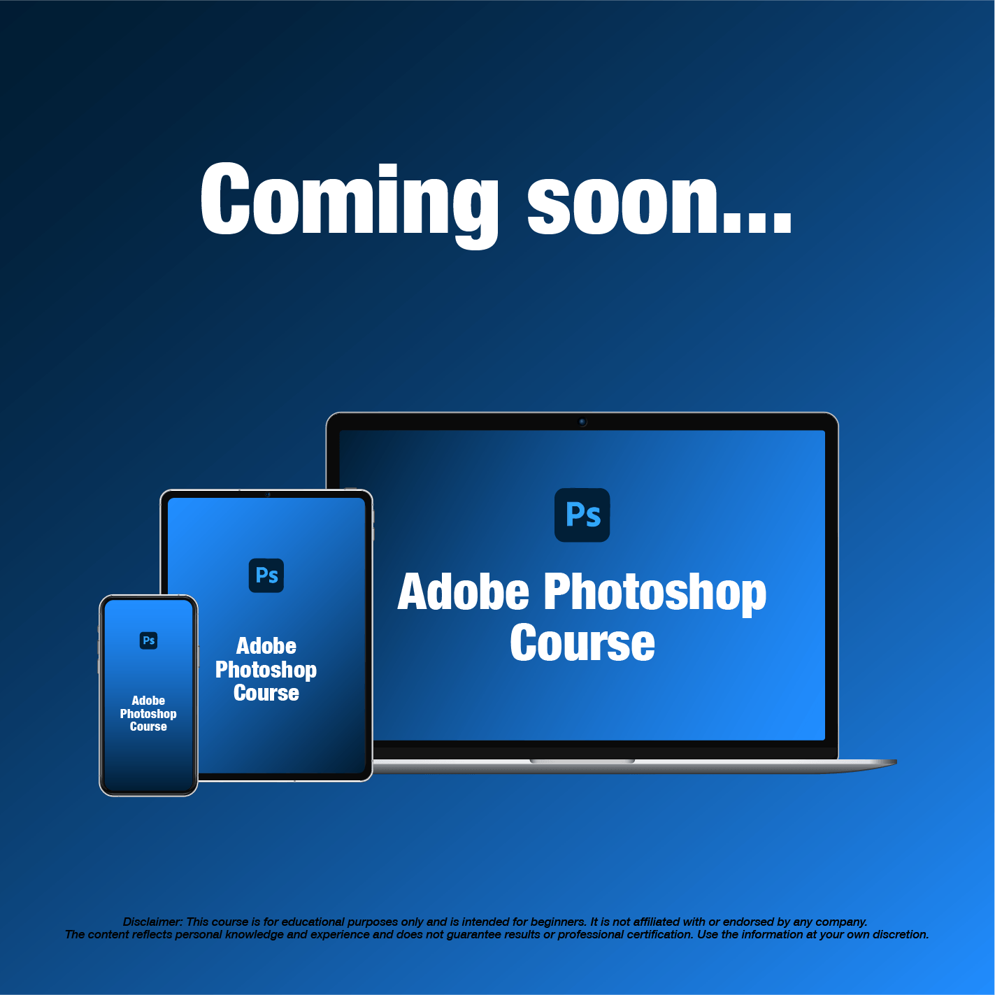 Adobe Photoshop Course